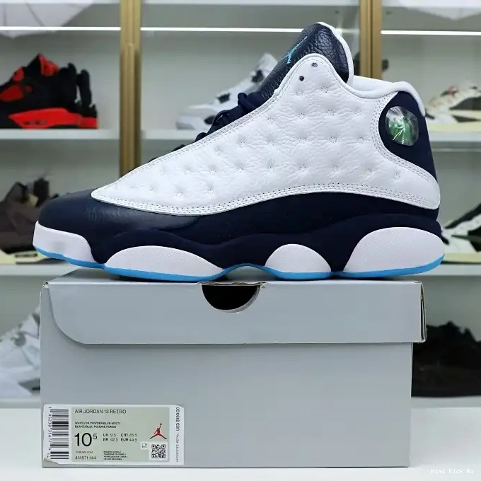 Kimikick BLUE JORDAN AIR OBSIDIAN 414571-144 WHITE POWDER 13 RETRO 0719